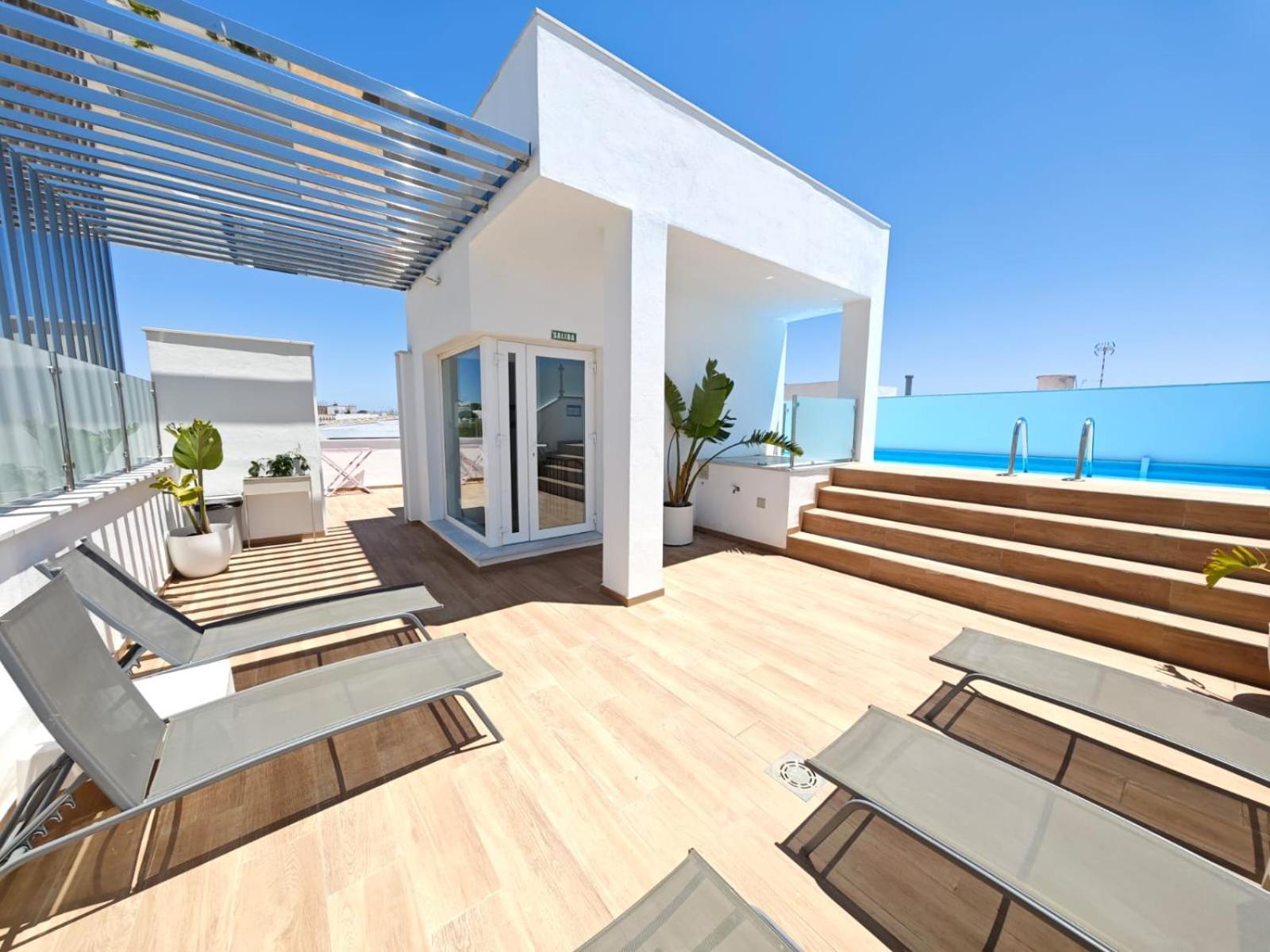 Apartamento Nuevo En Planta Baja A Con Piscina Y Solarium Барбате Екстериор снимка